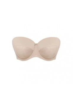 Sculptresse Dana Strapless Bandeau BH Grote Cupmaten D - J / T. 75-105 - Linen - 9670 -ondergoed winkel sculptresse dana strapless bandeau bh grote cupmaten d j t 75 105 linen 9670 4