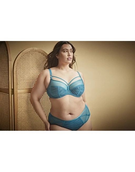 Sculptresse Dionne BH Grote Cupmaat DD Tot K / T. 80-105 - Teal Animal - 9695 8 Sculptresse Dionne BH Grote Cupmaat DD Tot K / T. 80-105 - Teal Animal - 9695 - Afbeelding 8