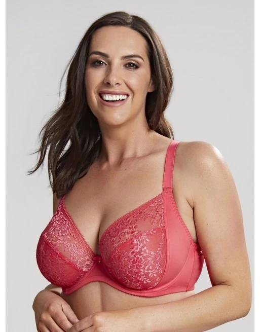 Sculptresse Roxie Plunge BH Grote Cupmaten D Tot J / T. 75-105 - Hot Coral - 9586 3 Sculptresse Roxie Plunge BH Grote Cupmaten D Tot J / T. 75-105 - Hot Coral - 9586 - Afbeelding 3