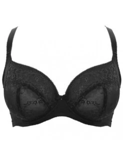 Sculptresse Roxie Plunge BH Grote Cupmaten D Tot J / T. 75-105 - Zwart - 9586 -ondergoed winkel sculptresse roxie plunge bh grote cupmaten d tot j t 75 105 zwart 9586 2