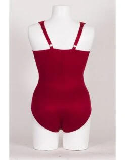 Syl Maia Shapewear Body Grote Maten - Grote Cupmaten - Rood -ondergoed winkel syl maia shapewear body grote maten grote cupmaten rood 2