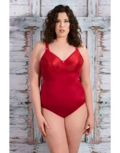 Syl Maia Shapewear Body Grote Maten - Grote Cupmaten - Rood