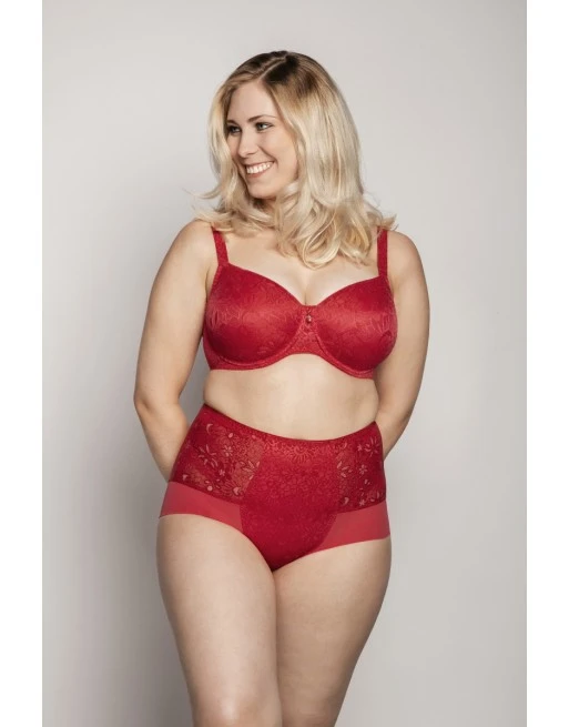 Ulla Dessous Alice Hele Cup BH Kleine En Grote Maten 70-110 Cup H Tot I - Rood - 3826 8 Ulla Dessous Alice Hele Cup BH Kleine En Grote Maten 70-110 Cup H Tot I - Rood - 3826 - Afbeelding 8