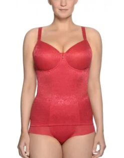 Ulla Dessous Alice Shapewear Top Grote Cupmaten - Rood - 3893 -ondergoed winkel ulla dessous alice shapewear top grote cupmaten rood 3893 3