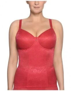 Ulla Dessous Alice Shapewear Top Grote Cupmaten - Rood - 3893 -ondergoed winkel ulla dessous alice shapewear top grote cupmaten rood 3893 4