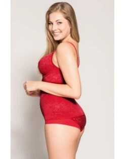 Ulla Dessous Alice Shapewear Top Grote Cupmaten - Rood - 3893 -ondergoed winkel ulla dessous alice shapewear top grote cupmaten rood 3893 5
