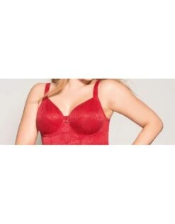 Ulla Dessous Alice Shapewear Top Grote Cupmaten - Rood - 3893 -ondergoed winkel ulla dessous alice shapewear top grote cupmaten rood 3893 6