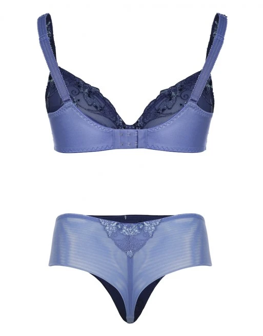 Ulla Dessous Carla Hele Cup BH Kleine - Grote Maten 70-120 Cup B Tot G - Hyacint Blauw - 2123 6 Ulla Dessous Carla Hele Cup BH Kleine - Grote Maten 70-120 Cup B Tot G - Hyacint Blauw - 2123 - Afbeelding 6