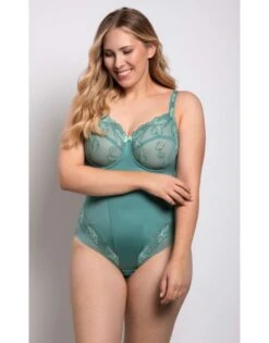 ondergoed winkel 17 Ulla Dessous Carla Shapewear Body Kleine En Grote Maten 70-110 Cup B Tot G - Jade - 2173