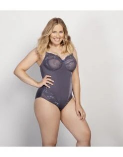 Ulla Dessous Carla Shapewear Body Kleine En Grote Maten 70-110 Cup B Tot G - Stone - 2173