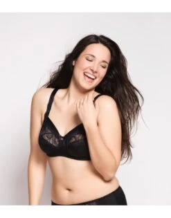 Ulla Dessous Carmen BH Zonder Beugel Kleine - Grote Maten 75-130 Cup B Tot I - Zwart - 2528 -ondergoed winkel ulla dessous carmen bh zonder beugel kleine grote maten 75 130 cup b tot i zwart 2528 6