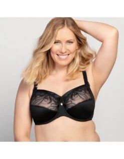 Ulla Dessous Carmen Hele Cup BH Kleine En Maten 75-120 Cup H Tot L - Zwart - 2526