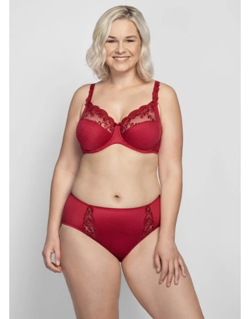 Ulla Dessous Ella Hele Cup BH Kleine En Grote Maten 75-130 Cup B Tot G - Rood - 3623 4 Ulla Dessous Ella Hele Cup BH Kleine En Grote Maten 75-130 Cup B Tot G - Rood - 3623 - Afbeelding 4