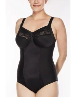 Ulla Dessous Ella Shapewear Body Kleine En Grote Maten 75-100 Cup H Tot I - Zwart - 3675