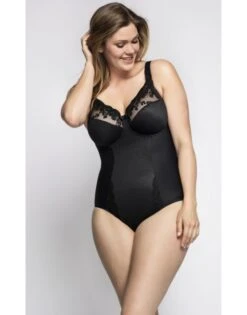 Ulla Dessous Ella Shapewear Body Kleine En Grote Maten 75-120 Cup B Tot G - Zwart - 3673 -ondergoed winkel ulla dessous ella shapewear body kleine en grote maten 75 120 cup b tot g zwart 3673 5