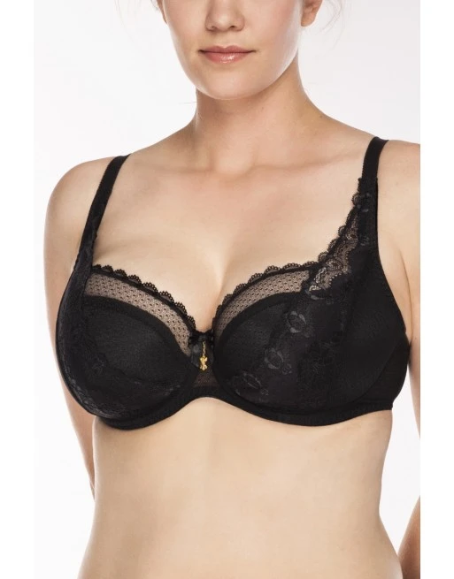 Ulla Dessous Exclusive Line Beha Met Schuimvulling Grote Cupmaten - Zwart - 8429 3 Ulla Dessous Exclusive Line Beha Met Schuimvulling Grote Cupmaten - Zwart - 8429 - Afbeelding 3