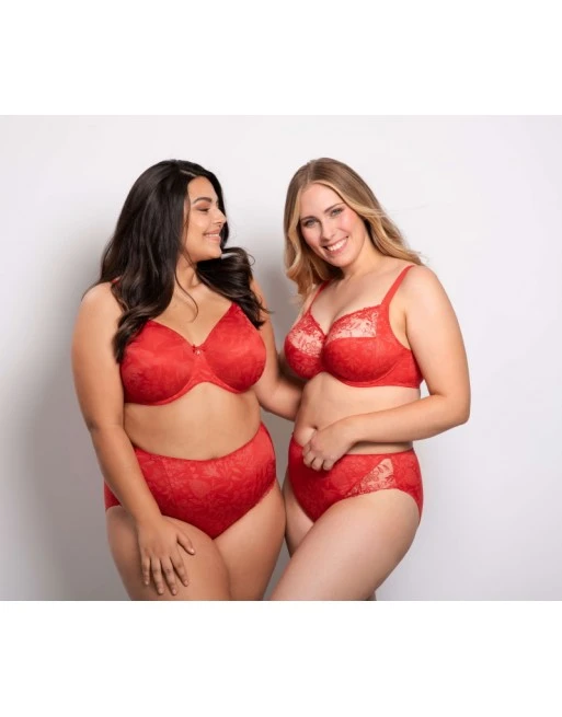 Ulla Dessous Jasmin Hele Cup BH Kleine En Grote Maten 70-120 Cup B Tot L - Red Poppy - 2723 6 Ulla Dessous Jasmin Hele Cup BH Kleine En Grote Maten 70-120 Cup B Tot L - Red Poppy - 2723 - Afbeelding 6