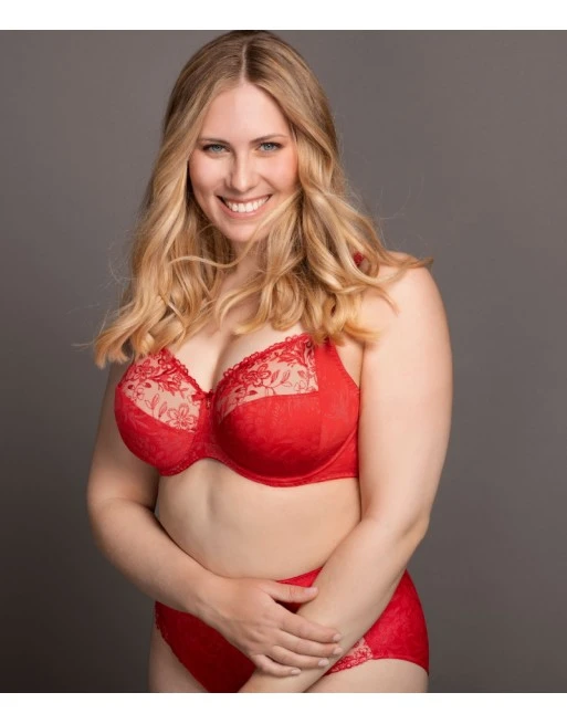 Ulla Dessous Jasmin Hele Cup BH Kleine En Grote Maten 70-120 Cup B Tot L - Red Poppy - 2723 1 Ulla Dessous Jasmin Hele Cup BH Kleine En Grote Maten 70-120 Cup B Tot L - Red Poppy - 2723
