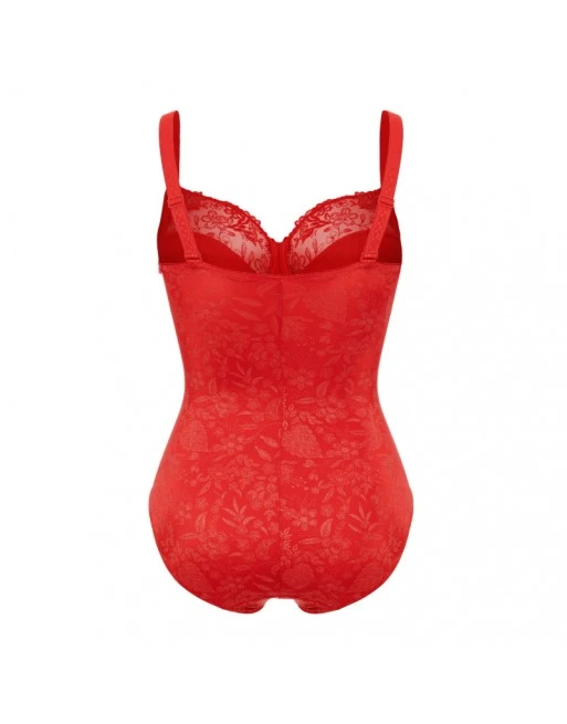 Ulla Dessous Jasmin Shapewear Body Kleine En Grote Maten 75-100 Bonnet B à G - Red Poppy - 2773 2 Ulla Dessous Jasmin Shapewear Body Kleine En Grote Maten 75-100 Bonnet B à G - Red Poppy - 2773 - Afbeelding 2