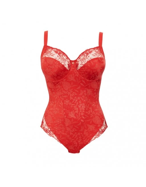 Ulla Dessous Jasmin Shapewear Body Kleine En Grote Maten 75-100 Bonnet B à G - Red Poppy - 2773 3 Ulla Dessous Jasmin Shapewear Body Kleine En Grote Maten 75-100 Bonnet B à G - Red Poppy - 2773 - Afbeelding 3