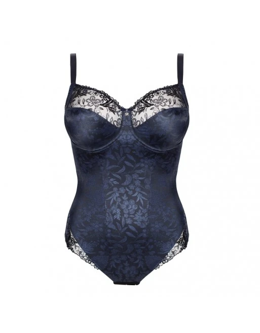 Ulla Dessous Jasmin Shapewear Body Kleine En Grote Maten 75-100 Cup B Tot G - Midnight - 2773 2 Ulla Dessous Jasmin Shapewear Body Kleine En Grote Maten 75-100 Cup B Tot G - Midnight - 2773 - Afbeelding 2
