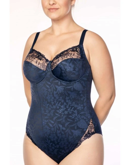 Ulla Dessous Jasmin Shapewear Body Kleine En Grote Maten 75-100 Cup B Tot G - Midnight - 2773 3 Ulla Dessous Jasmin Shapewear Body Kleine En Grote Maten 75-100 Cup B Tot G - Midnight - 2773 - Afbeelding 3