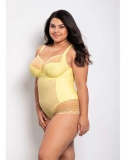 ondergoed winkel 21 Ulla Dessous Josy Shapewear Body Kleine En Grote Maten 75-100 Cup B Tot G - Lemon - 6773