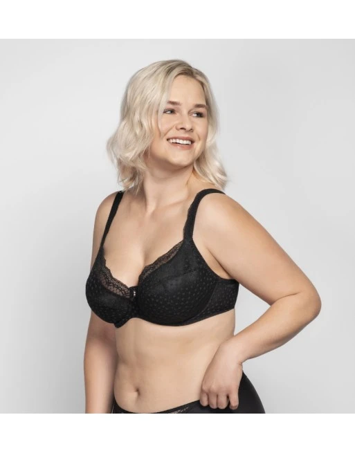 Ulla Dessous Josy Voorgevormde BH Kleine En Grote Maten 65-110 Cup D Tot L - Zwart - 6722 3 Ulla Dessous Josy Voorgevormde BH Kleine En Grote Maten 65-110 Cup D Tot L - Zwart - 6722 - Afbeelding 3