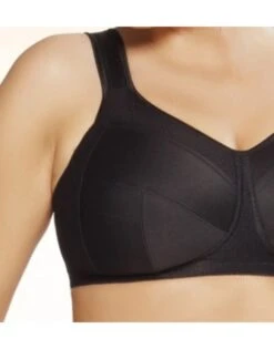 Ulla Dessous Kate Sport BH Zonder Beugel Kleine En Grote Maten 70-130 Cup D Tot N - Zwart - 6028 -ondergoed winkel ulla dessous kate sport bh zonder beugel kleine en grote maten 70 130 cup d tot n zwart 6028 6