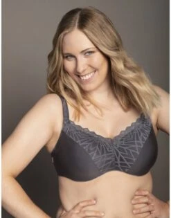Ulla Dessous Mara Essence Bralette BH Kleine En Grote Maten 70-100 Cup D Tot L - Antraciet - 4224