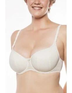 Ulla Dessous Maxima Beha + Verwijderbare Bandjes - Grote Maten + Kleine Cupmaten B - Écru - 1122 -ondergoed winkel ulla dessous maxima beha verwijderbare bandjes grote maten kleine cupmaten b ecru 1122 2