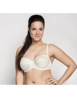 Ulla Dessous Maxima Beha + Verwijderbare Bandjes - Grote Maten + Kleine Cupmaten B - Écru - 1122