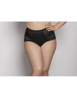 Ulla Dessous Meghan Gaine Slip Kleine - Grote Maten 38-56 - Zwart - 3110 -ondergoed winkel ulla dessous meghan gaine slip kleine grote maten 38 56 zwart 3110 3