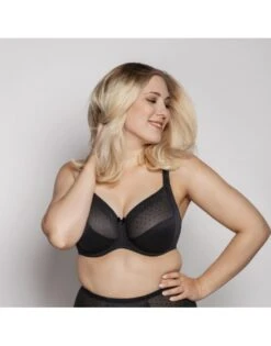 Ulla Dessous Meghan Hele Cup BH Kleine En Grote Maten 75-100 Cup D Tot L - Zwart - 3123