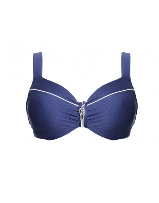 Ulla Dessous Portofino Hele Cup Bikini BH Kleine En Grote Maten 70-110 Cup D Tot K - Marine - 9722 2 Ulla Dessous Portofino Hele Cup Bikini BH Kleine En Grote Maten 70-110 Cup D Tot K - Marine - 9722 - Afbeelding 2