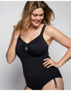 Ulla Dessous Saint-Tropez Badpak Kleine En Grote Maten 75-120 Cup B Tot K - Zwart- 9112