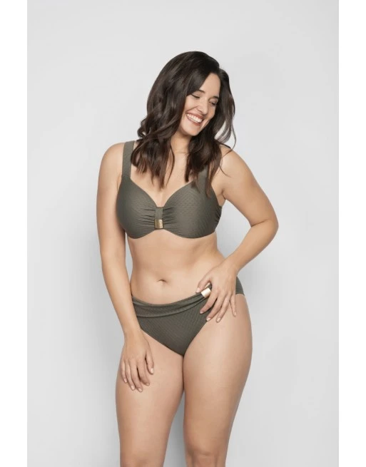 Ulla Dessous Saint-Tropez Bikini Slip Kleine - Grote Maten - 36-54 - Olive - 9133 1 Ulla Dessous Saint-Tropez Bikini Slip Kleine - Grote Maten - 36-54 - Olive - 9133