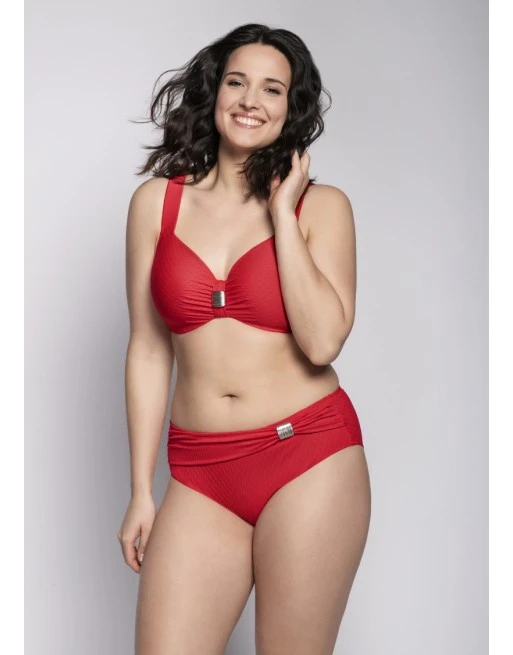 Ulla Dessous Saint-Tropez Bikini Slip Kleine - Grote Maten - 36-54 - Rood - 9133 1 Ulla Dessous Saint-Tropez Bikini Slip Kleine - Grote Maten - 36-54 - Rood - 9133