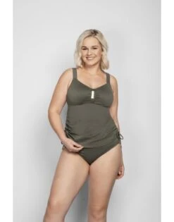 Ulla Dessous Saint-Tropez Tankini Kleine En Grote Maten 70-110 Cup B Tot K - Olive - 9190