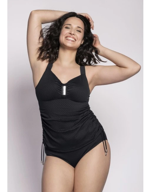 Ulla Dessous Saint-Tropez Tankini Kleine En Grote Maten 70-120 Cup B Tot K - Zwart - 9190 1 Ulla Dessous Saint-Tropez Tankini Kleine En Grote Maten 70-120 Cup B Tot K - Zwart - 9190