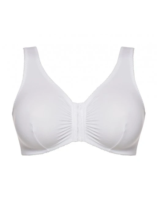 Ulla Dessous Slaapbeha Met Voorsluiting Katoen 75% Kleine - Groten Maten 75-130 - Wit - 1263 1 Ulla Dessous Slaapbeha Met Voorsluiting Katoen 75% Kleine - Groten Maten 75-130 - Wit - 1263