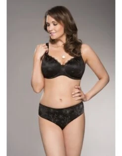 Ulla Dessous Viola Slip Kleine - Grote Maten - 36-56 - Zwart - 3232 -ondergoed winkel ulla dessous viola slip kleine grote maten 36 56 zwart 3232 4