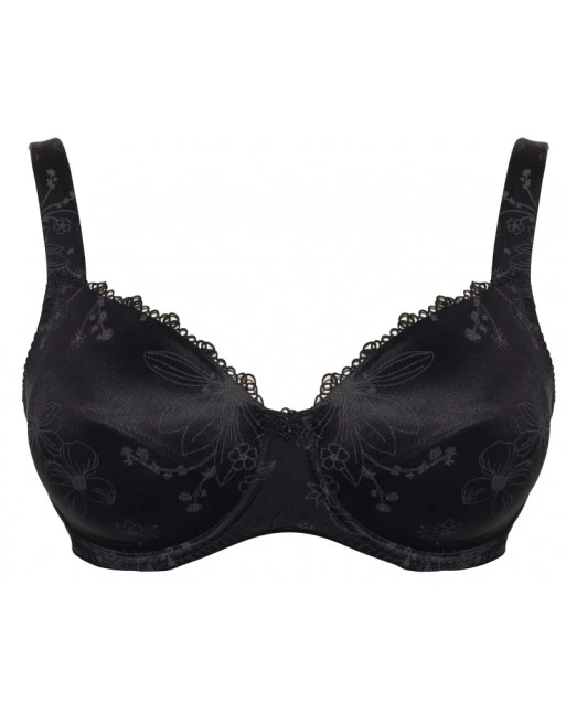 Ulla Dessous Viola T-Shirt BH Kleine En Grote Maten 70-110 Cup B Tot G - Zwart - 3223 2 Ulla Dessous Viola T-Shirt BH Kleine En Grote Maten 70-110 Cup B Tot G - Zwart - 3223 - Afbeelding 2