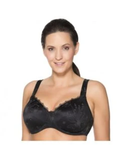 Ulla Dessous Viola T-Shirt BH Kleine En Grote Maten 70-110 Cup B Tot G - Zwart - 3223