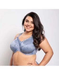 Ulla Dessous Viola T-Shirt BH Kleine En Grote Maten 70-110 Cup H Tot L - Blauw - 3225