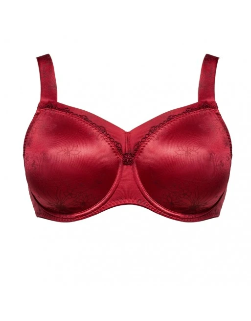 Ulla Dessous Viola T-Shirt BH Kleine En Grote Maten 70-110 Cup H Tot L - Karminrot - 3225 2 Ulla Dessous Viola T-Shirt BH Kleine En Grote Maten 70-110 Cup H Tot L - Karminrot - 3225 - Afbeelding 2