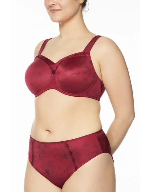 Ulla Dessous Viola T-Shirt BH Kleine En Grote Maten 70-110 Cup H Tot L - Karminrot - 3225 3 Ulla Dessous Viola T-Shirt BH Kleine En Grote Maten 70-110 Cup H Tot L - Karminrot - 3225 - Afbeelding 3