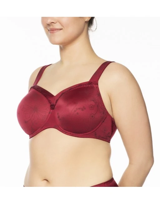 Ulla Dessous Viola T-Shirt BH Kleine En Grote Maten 70-110 Cup H Tot L - Karminrot - 3225 1 Ulla Dessous Viola T-Shirt BH Kleine En Grote Maten 70-110 Cup H Tot L - Karminrot - 3225