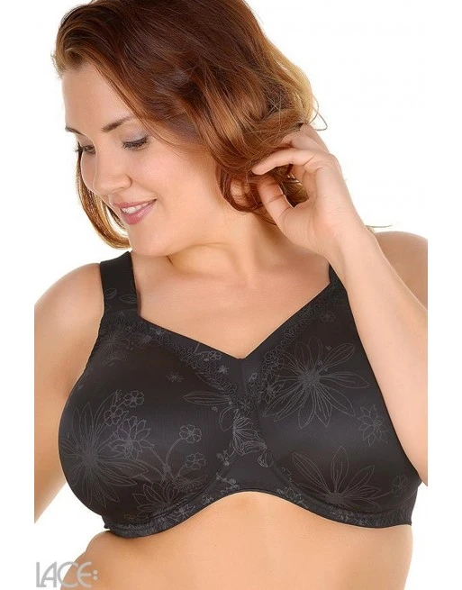 Ulla Dessous Viola T-Shirt BH Kleine En Grote Maten 70-110 Cup H Tot L - Zwart - 3225 5 Ulla Dessous Viola T-Shirt BH Kleine En Grote Maten 70-110 Cup H Tot L - Zwart - 3225 - Afbeelding 5