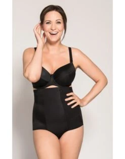 Ulla Dessous Yara Shapewear Gaine Slip Hoge Taille Kleine - Grote Maten - 38-56 - Zwart - 3715